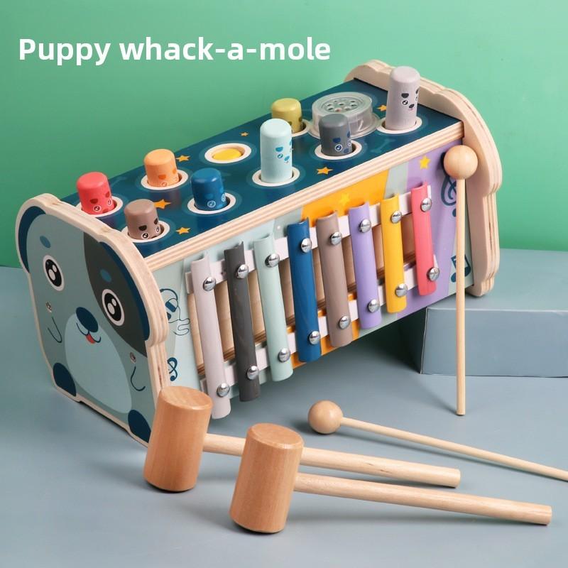Wooden Multifunction Whacka Mole Children Toy Focus Cognitive Gift Development