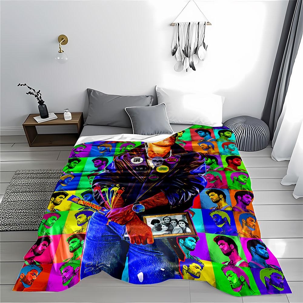 Pop Art Leather Jacket Print for All Seasons Blanket Lunch Break Throw Gift