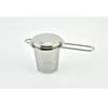 Reusable Stainless Steel Tea Strainer with Lid Loose Tea Infuser Basket Spice Filter  Kitchen