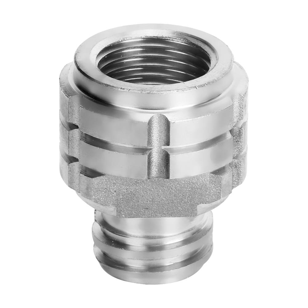 CO2 Cylinder Refill Adapter Female Thread G1Celsius2 to Male Thread TR21-4 for Soda (Gold )