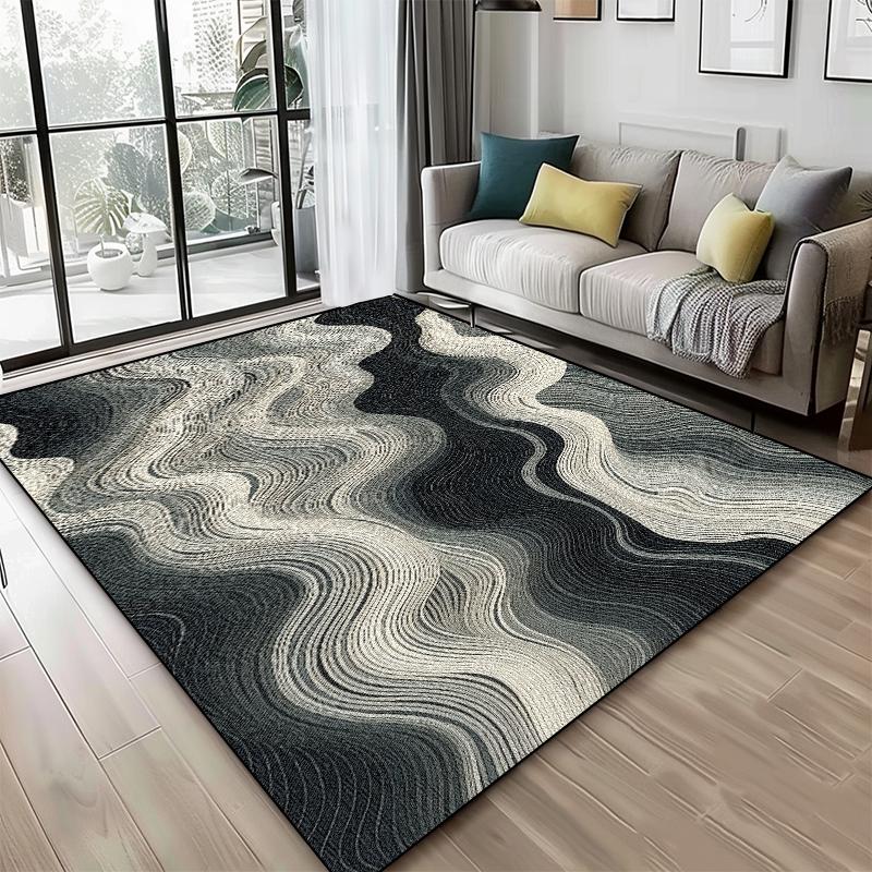 Modern Luxury Geometric Carpet Living Room Abstract Bedroom Decoration Sofa Non-slip Rug Office Balcony Coffee Tables Floor Mat