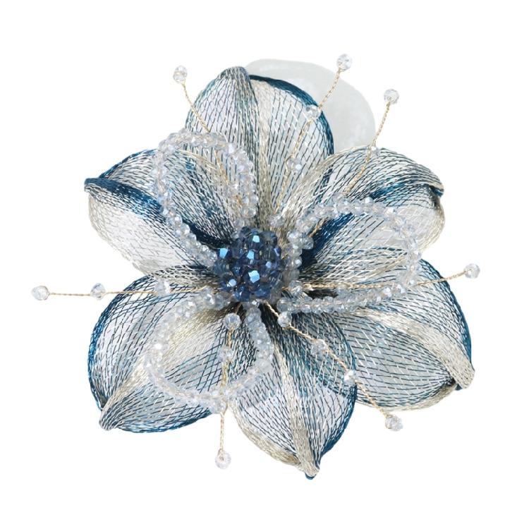 Flower Sewing Hair Clip Brooch for Wedding Dresses Artistic for Dress Wedding Bridal Dress Decorative Applique