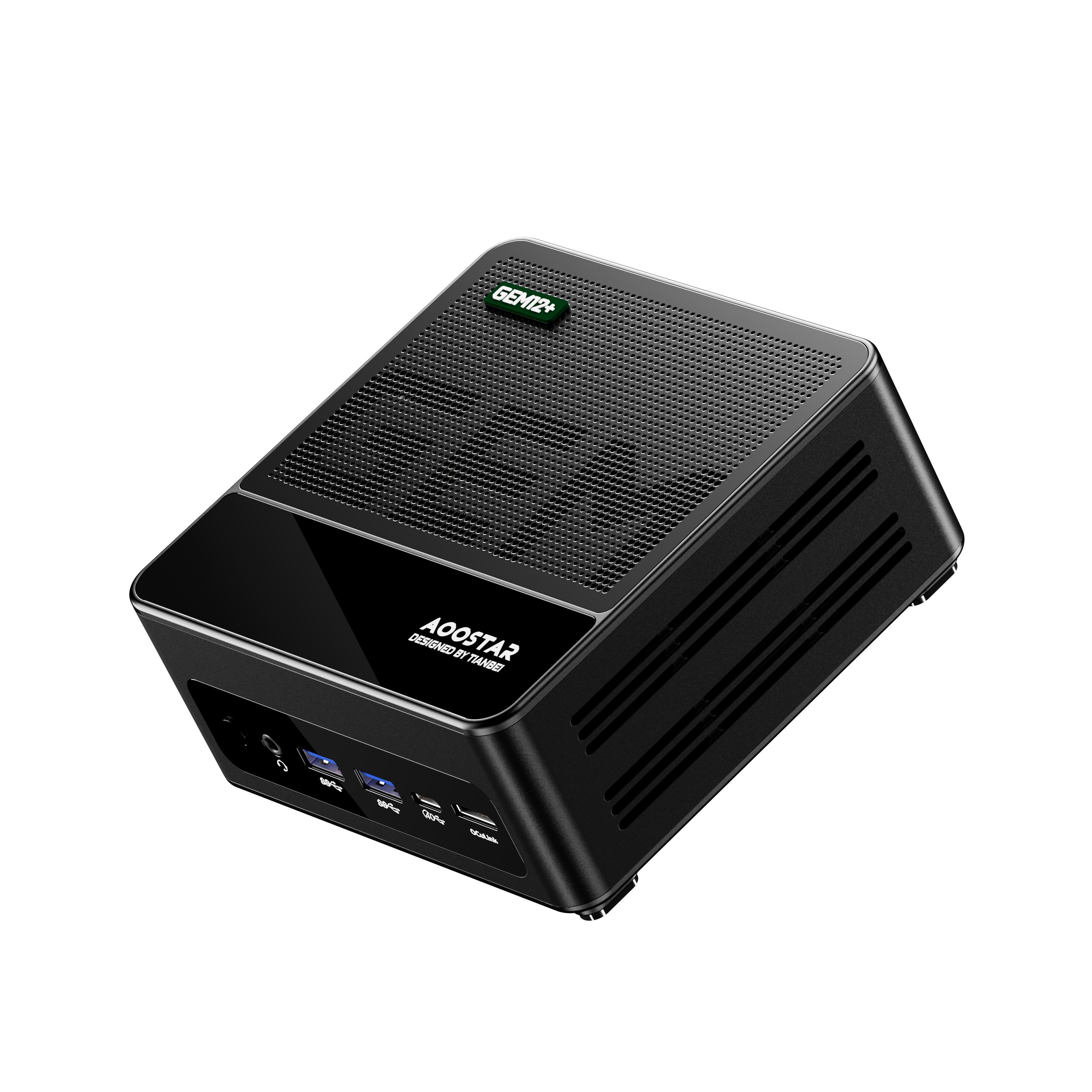 AOOSTAR GEM12+ Mini-PC, Mini-Desktop-Computer für Homeoffice und Gaming schwarz