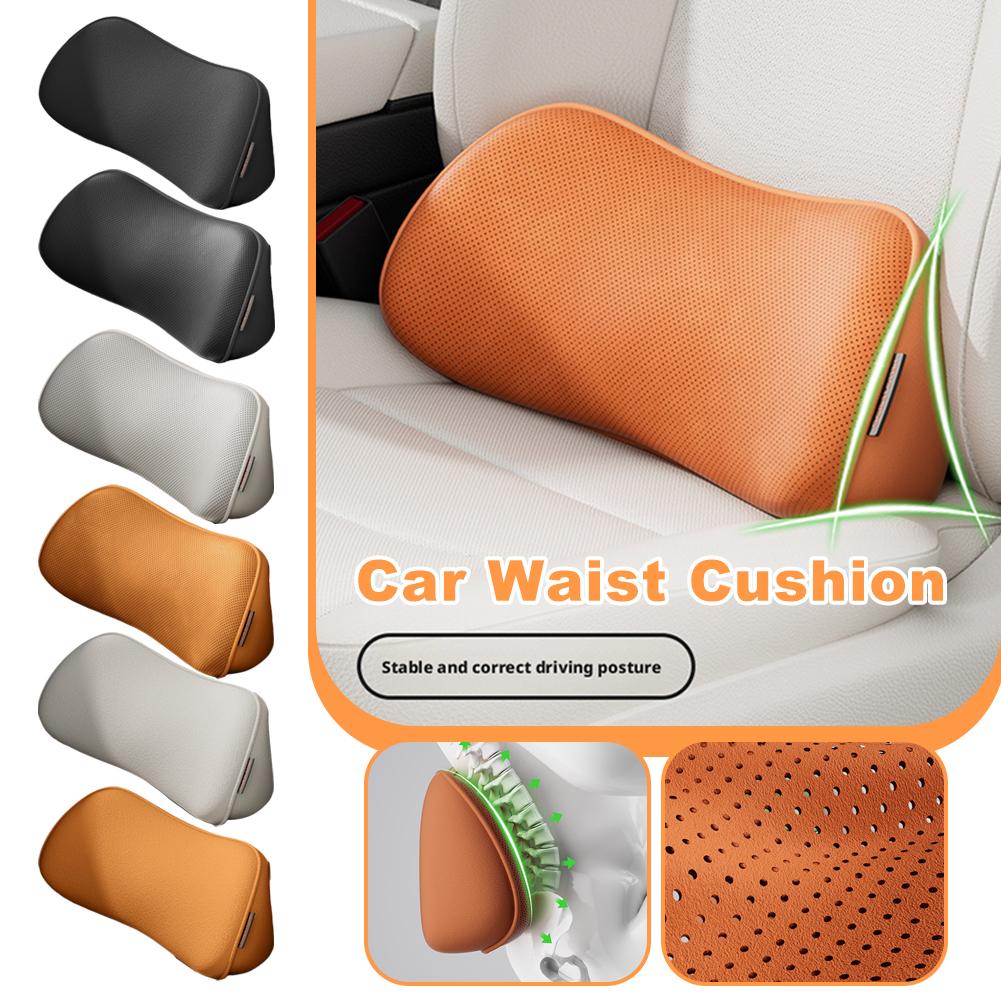 Car Seat Lumbar Support Waist Pillow Breathable Ergonomic Back Cushion Non Slip Lower Back Protection For Long Driving Office