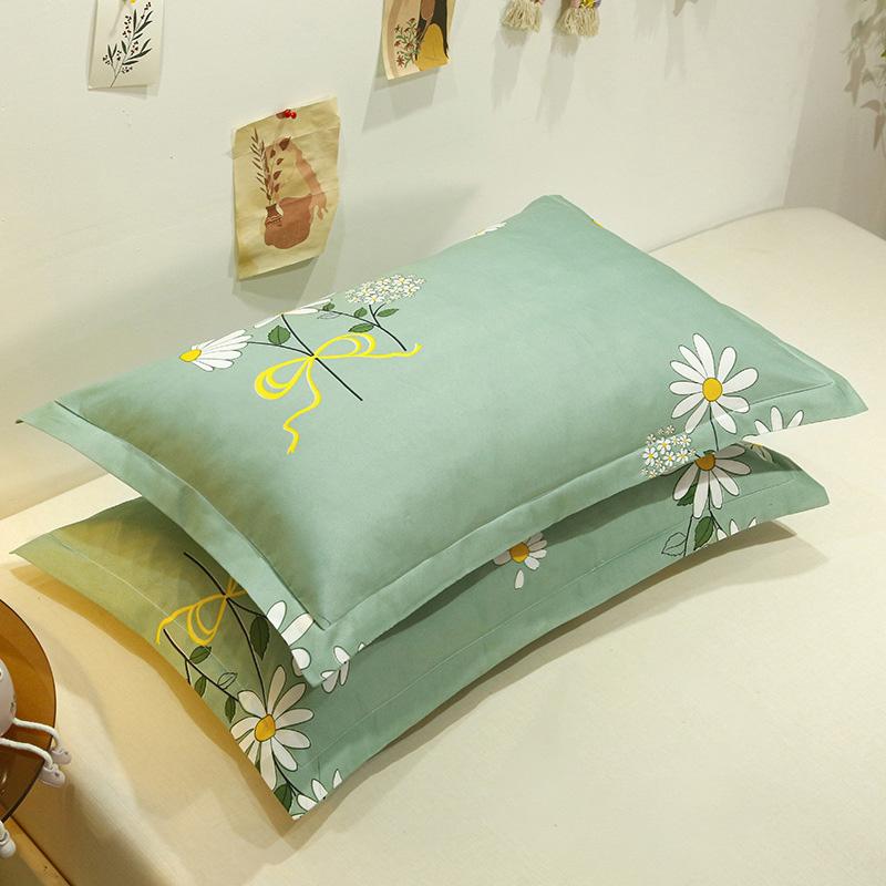 

1Pc Pillow Cover Bedroom Decoration Pillowcase Whale Print Polyester Washable Student Dormitory Pink 48*74cm Pattern Pillowslip 48x74cm±2cm