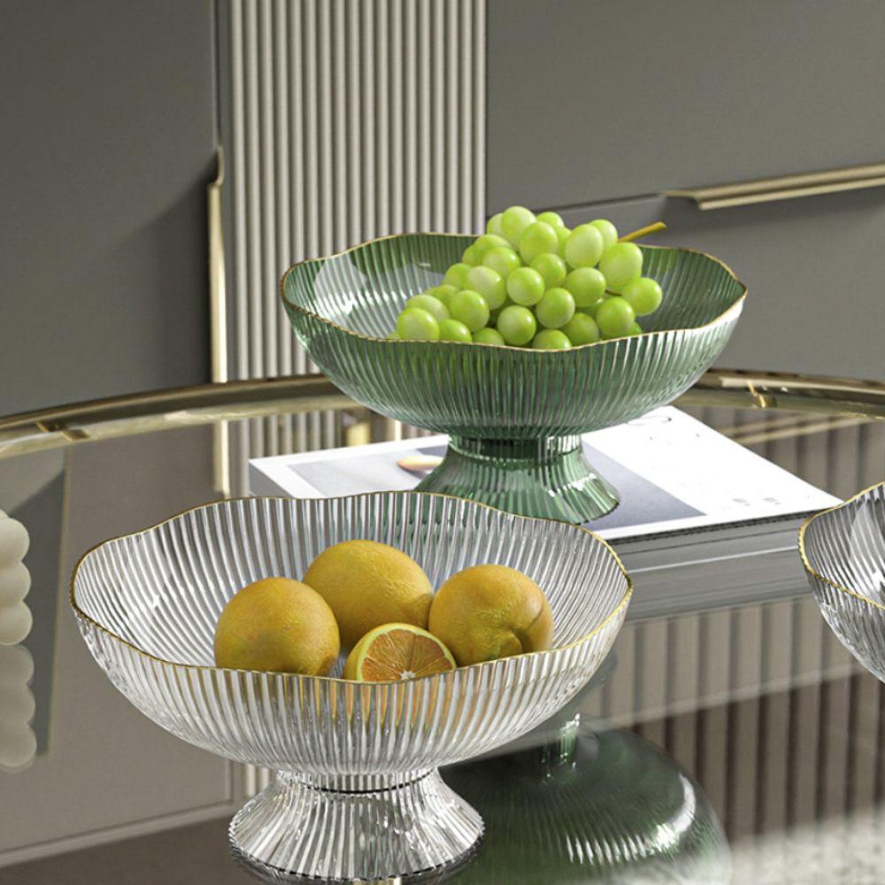 High Feet Living Room Fruit Basket Large Capacity Fruit Tray INS Snack Serving Bowl Coffee Table