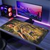 Ronald Mauspads, Große Gaming-Schreibtischmatte, Rutschfestes XXL-Mauspad für Laptop & Tablet, Mini-PC-Spielmatte mit genähten Kanten
