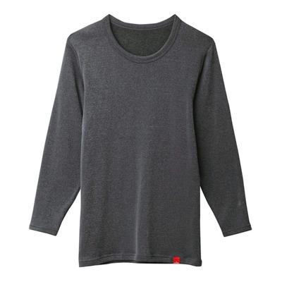 Gunze Hot Magic Super Stretch Inner Extra Long Crew Black M Shirt, Warm, Neck, MH0708, Men's, New,