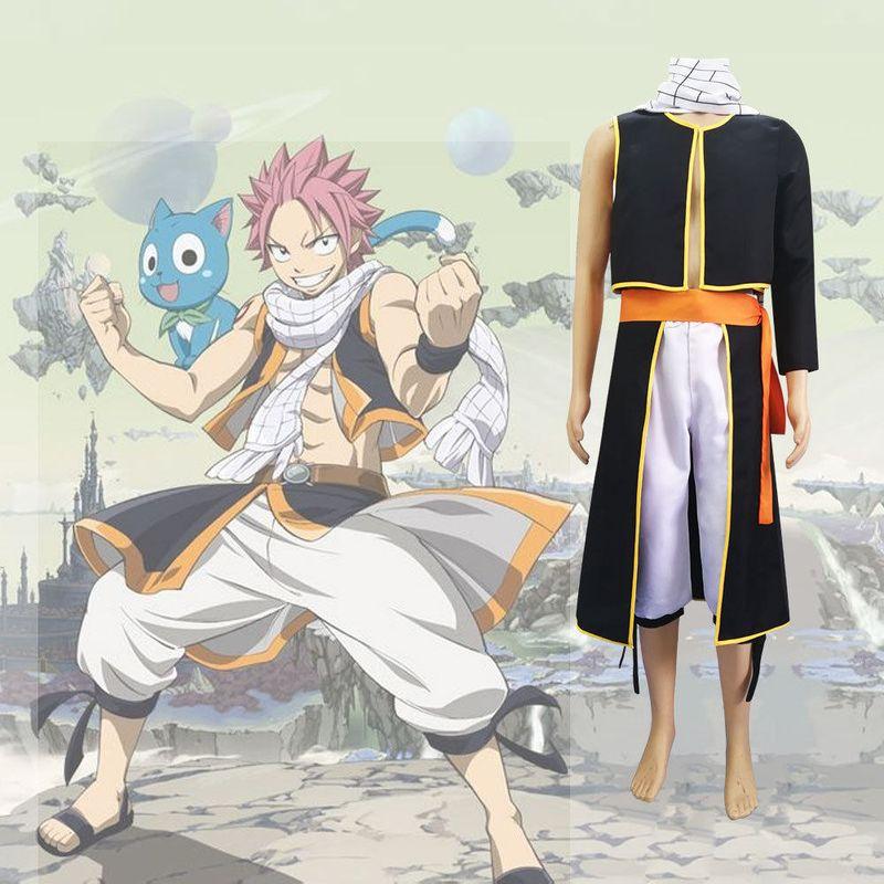 Jujuyuan Fairy Tail Cosplay 7 Years Later Natsu Cosplay Costume 3Rd Generation Costume Halloween Cosplay Outfit