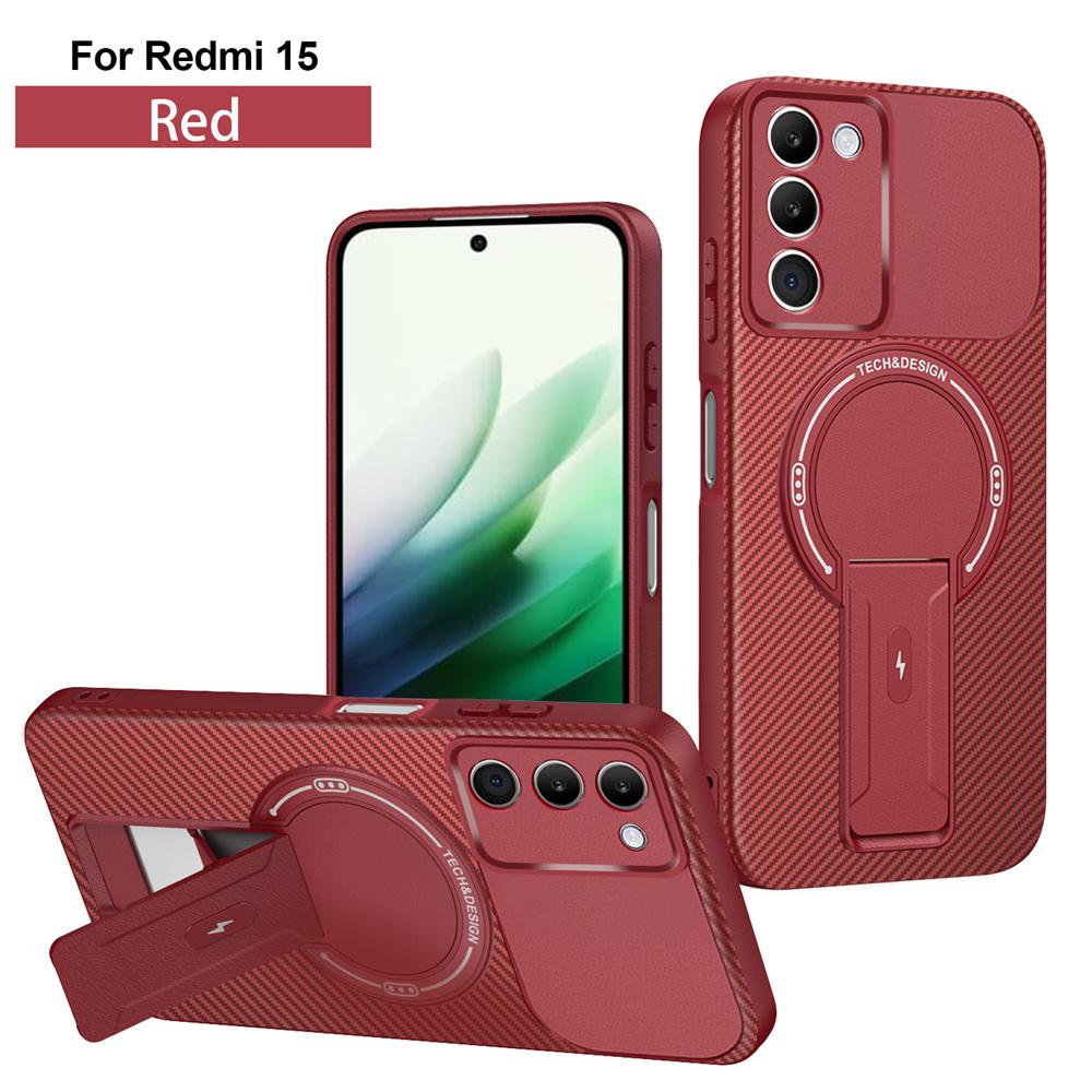 Für Xiaomi Redmi 15 5G 169mm Hülle Magnetische Kabellose Ladung mit Magsafe Armor Case Für Redmy 15 Redmi15 5G Halterung Halter Abdeckung