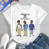 Film MeNACe SOCIEtY 2 Printed T-shirt Top Neutral Trend Harajuku Short Sleeved Unisex Shirt Gra
