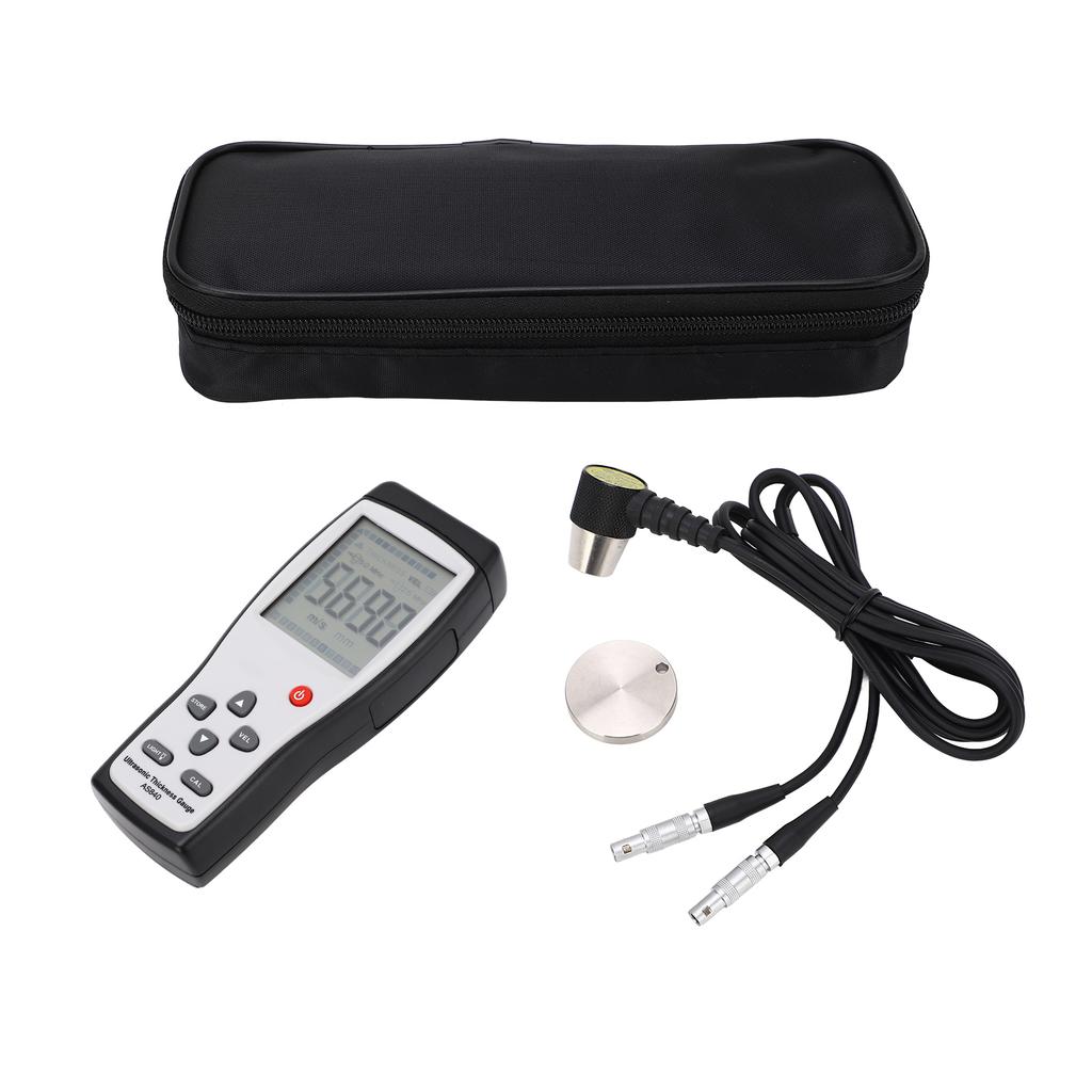 SMART SENSOR Digital Ultrasonic Thickness Gauge Sound Velocity Meter Metal Depth Tester AS840 Digital Thickness Gauge