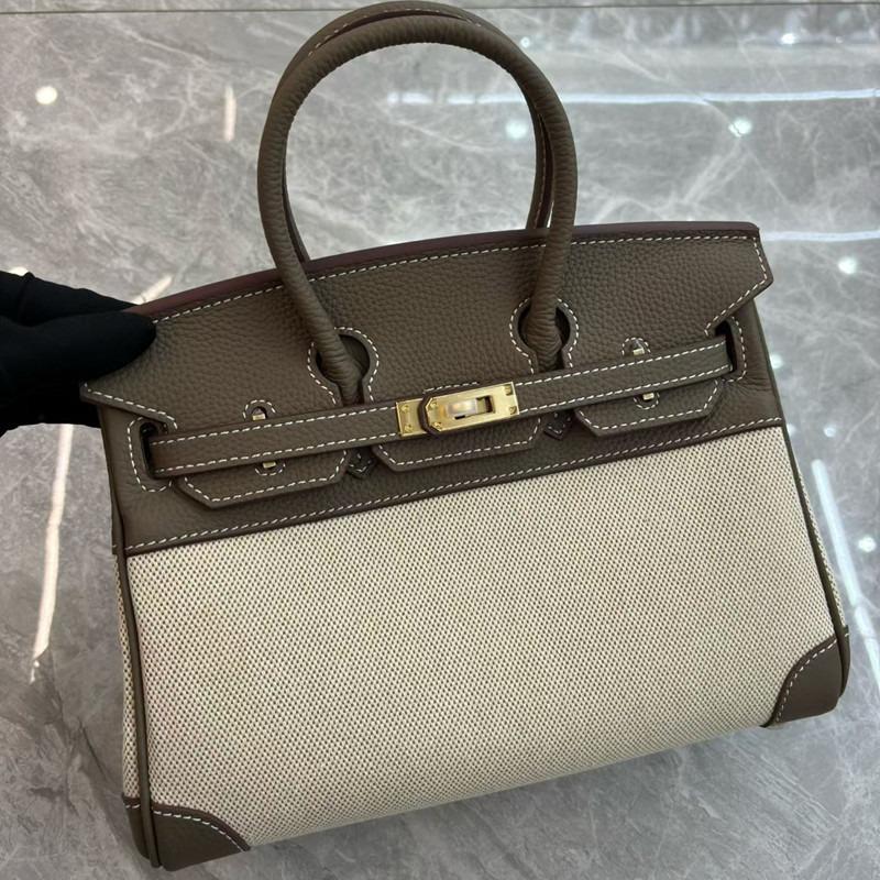 Cowhide with Canvas Platinum Bag New Trend Handbag Fashion Women's Bag Women's Bag