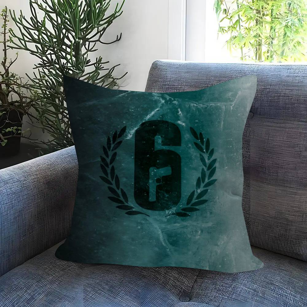 

Tom CClancys logo RRainbow Six Siege Game Pillow Gifts Home Office Furnishings Bedroom Sofa Car Cushion Cover case 45x45cm 30x30 cm