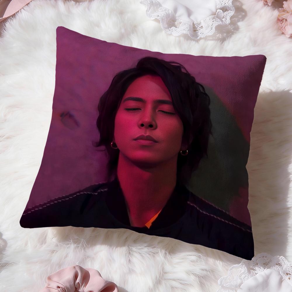 COOL YYamashitaS T-TomohisaS Cushion Cover Premium Comfort Reversible Pillow Cove -Two in One Design for Any Room & Car Interior