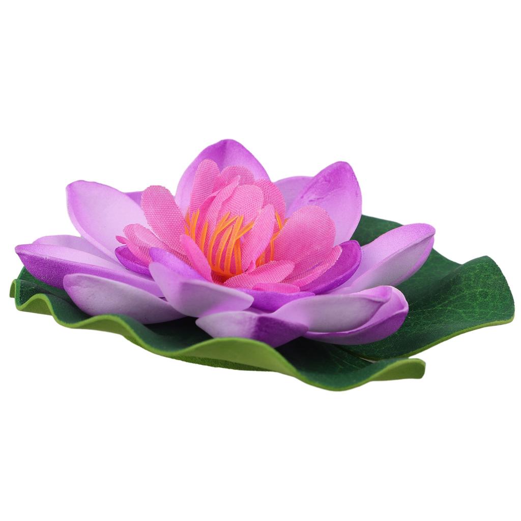 5 PCS/Set Artificial Fake Floating Water Lily Flower Pond Plant Garden Pool Ornament Realistic Lily For Wedding Garden Outdoor