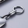 Car Key Chain Pendant Metal Simple Key Chain Men's Waist Hanging Buckle Ring Pendant High-end Business Anti-lost Key Chain