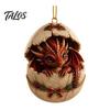 Christmas Tree Hanging Decoration Baby Dragon And Egg Ornament, 2D Flat Acrylic Fantasy Ornament Decoration, Pendant for Xmas Tree, Home Party