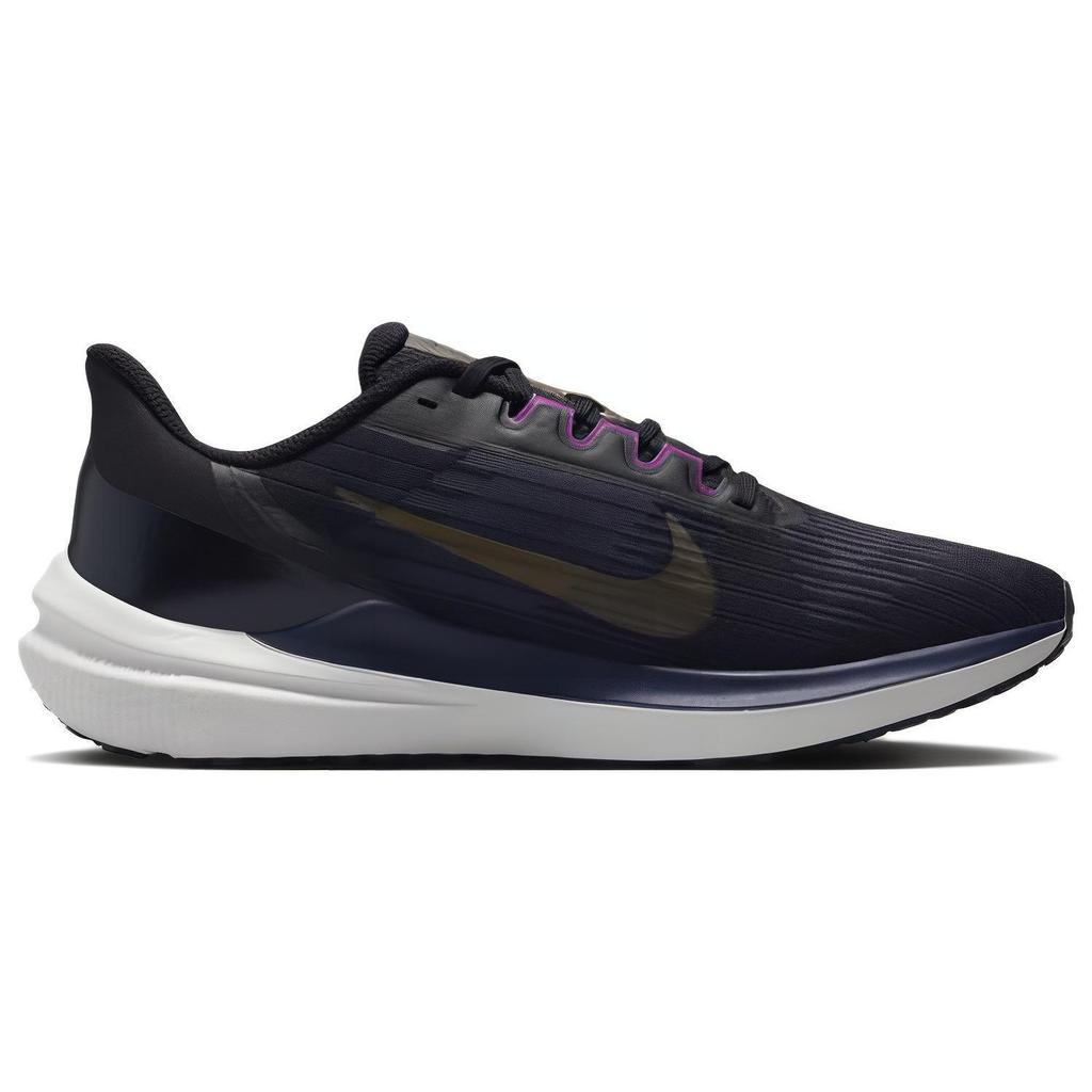 Nike Air Winflo 9 Nero Oro Scamosciato Scarpe da Ginnastica da Uomo Blu Blu Annerito DD6203-007