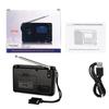 Compact V115 Radio with Built in Speaker All Band Radio Recorder Pocket Radio Perfect for Students & Journalists Durable