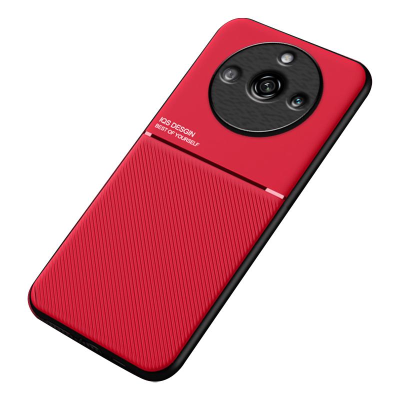 Anti-slip Phone Case for Realme 11 Pro 5G/11 Pro+ 5G,PU Leather+TPU Lines Imprinted Shockproof Cover