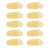 10pcs Transparent Yellow Sound Aid Lanyard Clip Plastic Replacement Clip for Sound Amplifier Holder