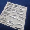 1pc 3D Chrome ABS S40/S60/S80/S90 Car Rear Trunk Emblem Badge Sticker