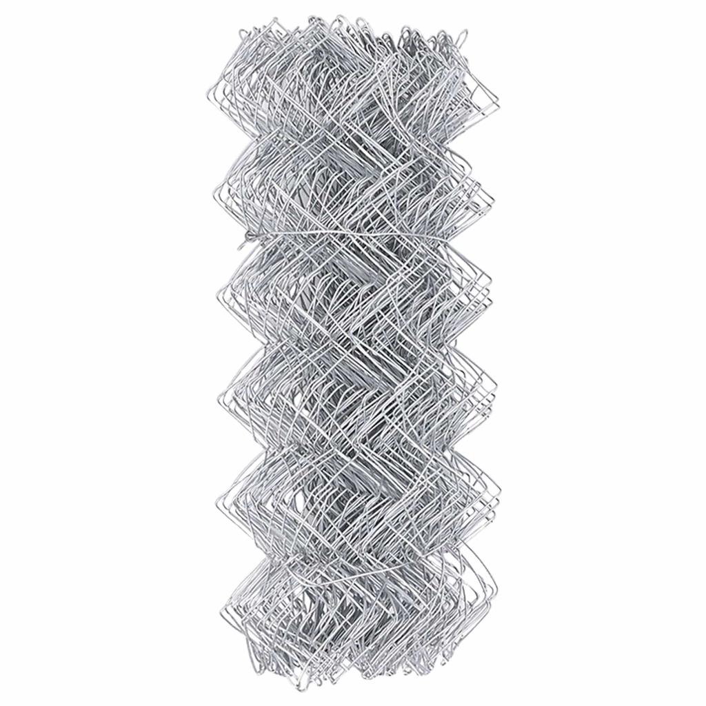 Chain Link Fence Silver