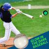Leuchtender Baseball Bunte LED-Beleuchtung Weiß 2 Leuchtende Formen Kunstleder Wiederaufladbar Übungsbaseball Kinder