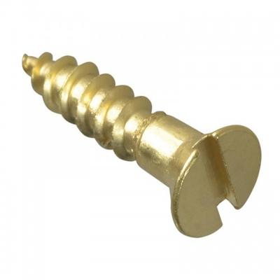 Forgefix Wood Screws, Slotted, Csk, Brass