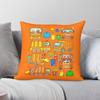 Garbage Truck Rubbish Collection Vehicles Square Pillowcase Polyester Linen Velvet Creative Decorative Sofa Seater Cushion Cover