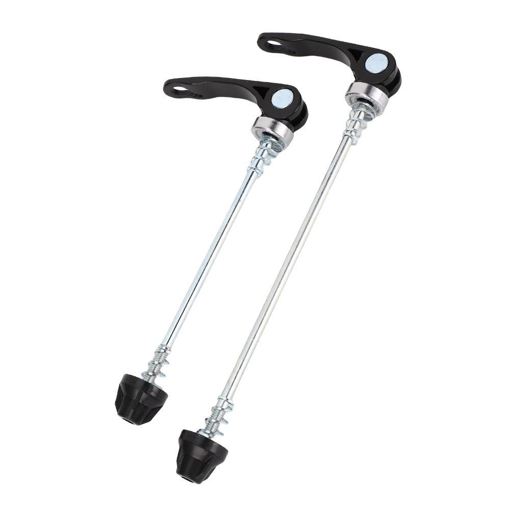 

1 Pair Iron + Aluminium Alloy Bike Skewers for 26 inch wheel Bikes Bike Maintenance срібний/чорний