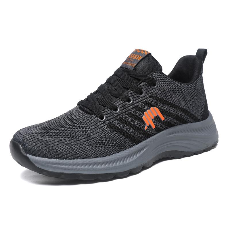 New Men's Breathable Dad Shoes Middle-aged and Elderly Soft-soled Elderly Lightweight Sports Shoes Casual Cold Sticky Shoes