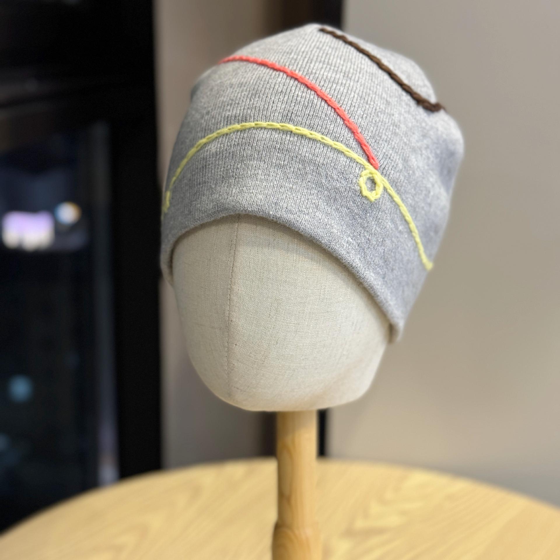 

Осень и Зима Нишевая Простая Однотонная Корейская Версия Необычная Вязаная Шапка-Пуловер Персонализированный Стиль Шерстяная Шапка Тренд one size