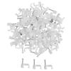 100pcs Durable Useful Wire Management Fastener Electrical Fittings Fixing Steel Nails Organizer Clamp Fixer Holder Cable Clip