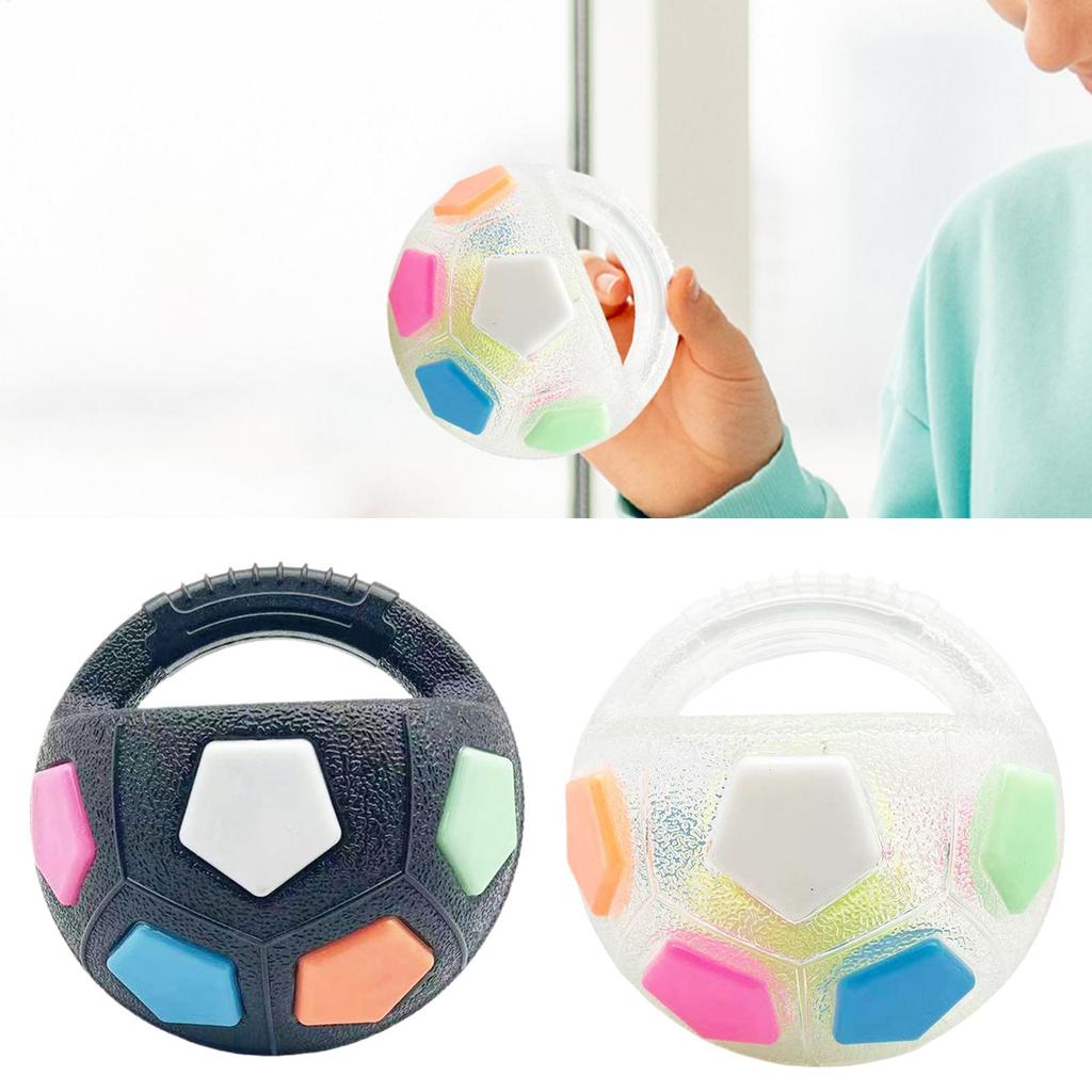 Dog Fetch Football Interactive Squeaky Handheld Round Football Dog Chewing Ball Pet Training Supplies For Aggressive Chewers