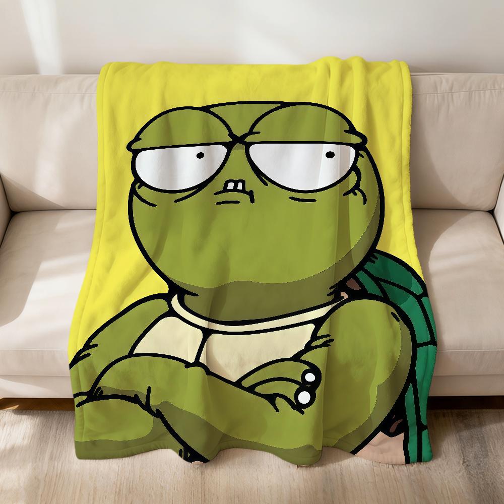 Cute Funny Tiger Crocodile Capybara Flannel Soft Warm Plush Blanket Sofa Living Room Pet Hogar Bedroom Gift Home Car Portable