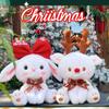 Loli Style Christmas Deer & Reindeer Plush Dolls - Snow White Stuffed Toys for Girls