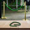Stylish 5ft Velvet Rope Crowd Control Barrier Burgundy for Stanchions