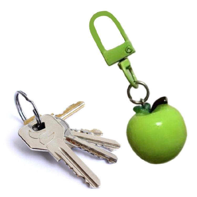 Cute Resin Fruit Keyring Artistic Design Personalized Accessory Stylish Bag Hanging Ornament For Teens Adults Gift