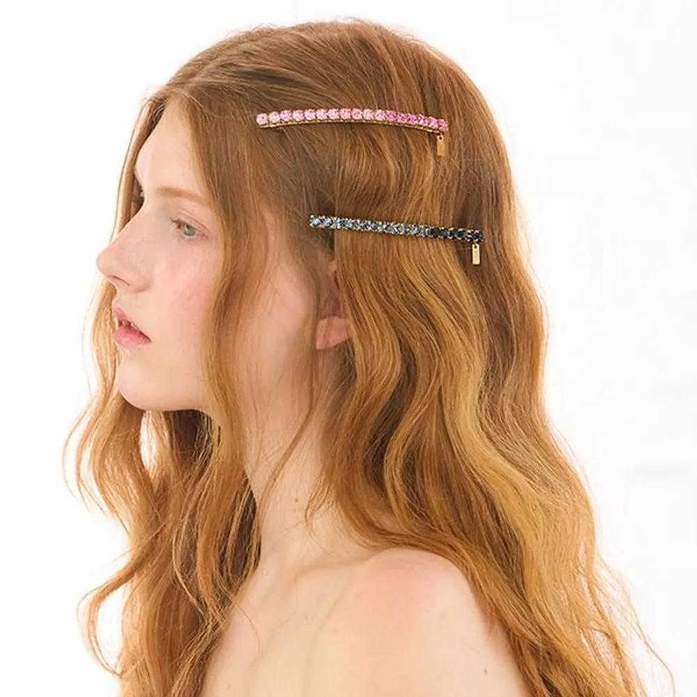 Two-tone Crystal Pepero Pin LFAC0267 pink