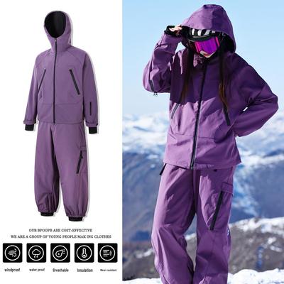2025 Windproof Waterproof Ski Suit: Warm, Breathable, Mountain Style Jacket for Autumn/Winter Outdoor and Casual Mountaineering