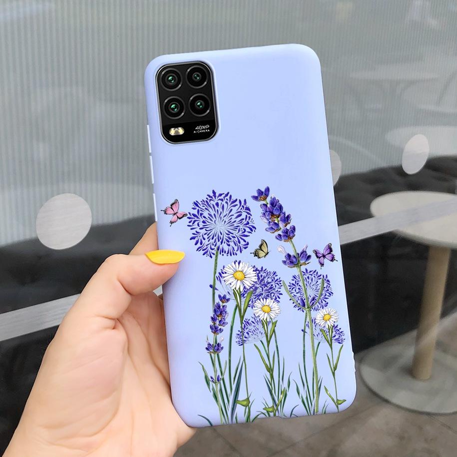 For Xiaomi Mi 10 Lite 5G Case Cute Cartoon Cow Soft-Touch Silicone Bag Back Cover For Xiomi Mi 10 Lite 5G Protector Bumper Funda