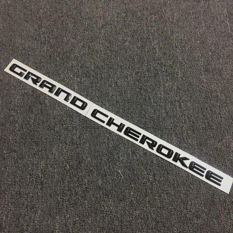 3D ABS Chrome Black Logo Grand Cherokee Emblem Letters Nameplate Car Door Badge Decal For Jeep Grand Cherokee Sticker Accessoies