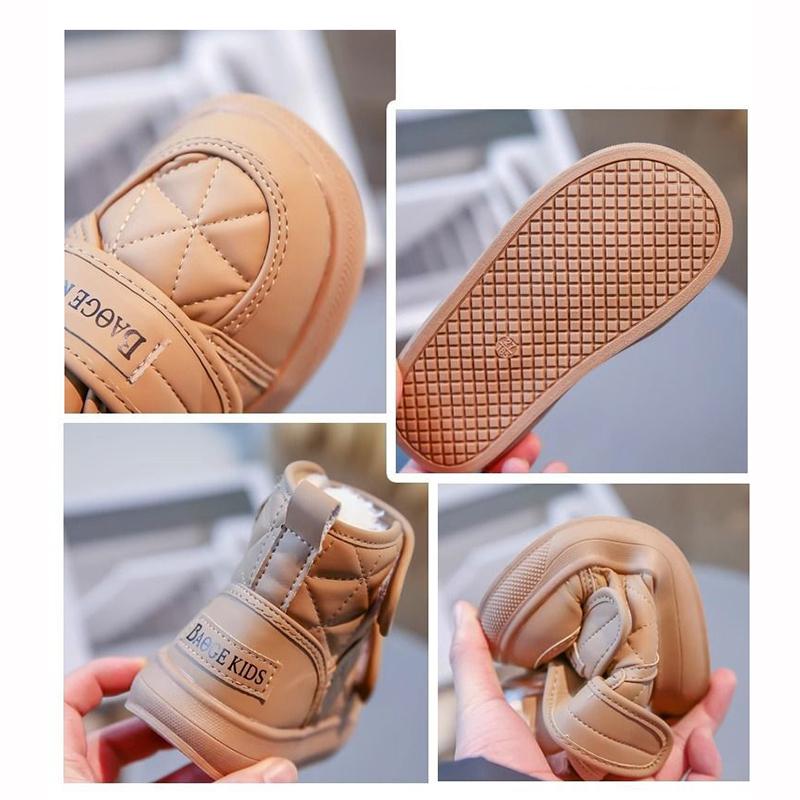 Children's Shoes Winter Boys Casual Plush Thick Warm Boots Girls' Anti Slip Snow Boots Comfortable