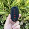 For Hyundai Palisade Ix35 Tucson Accent Santa Fe Solaris ELANTRA Azera 5 Button Silicone Car Key Cover Case Keychain Accessories