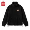 Men's Plush Half-Zip Stand-Up Collar Sweatshirt