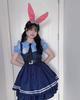 Halloween Adult Rabbit Police Police Lolita Size M [akaien] Cosplay, Cute, Costume, 5-Piece Set, Dress,