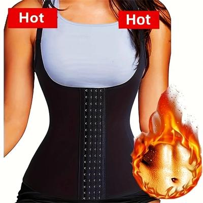 Taillentrainer-Weste, Schlankheitskorsett zur Gewichtsreduktion, Body Shaper, Saunaanzug, Kompressionsshirt, Bauchgürtel, Tops, Shapewear, 1 Stück