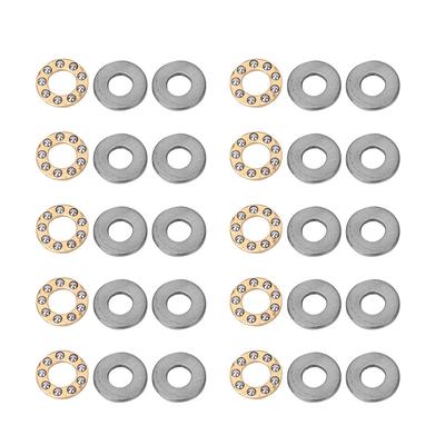 10 pezzi Cuscinetto assiale a sfere Miniatura Alta Precisione Set Cuscinetti in Acciaio Piatto (F7 13M 7x13x4.5mm)